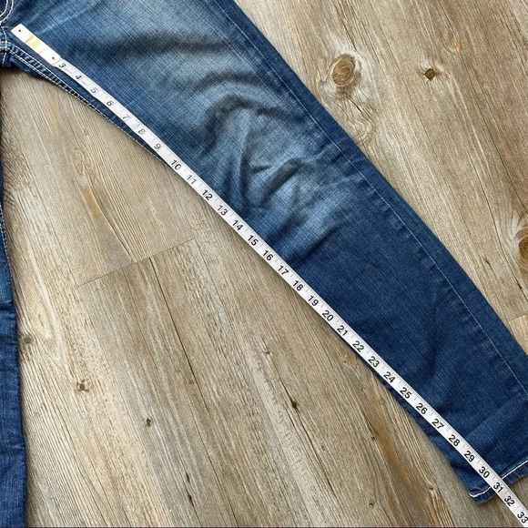 BKE Stella Skinny Distressed Straight Leg  Denim Jeans - Picture 9 of 12